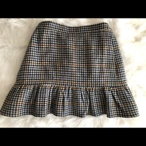 J.Crew houndstooth mini skirt